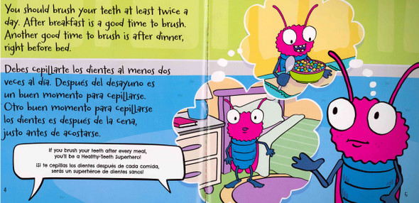 Time to Brush Your Teeth, Little Bug! (Spanish/English) (Paperback)