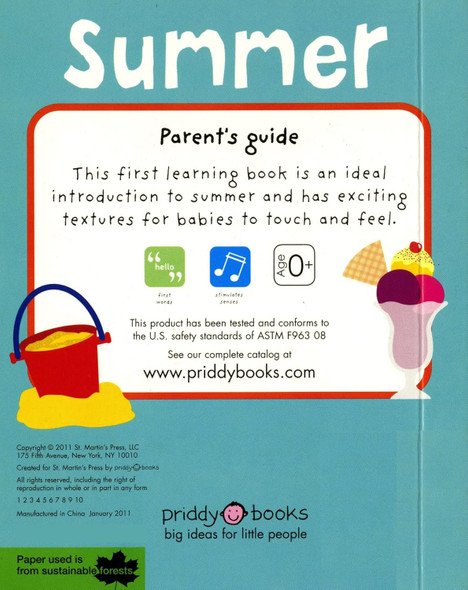 Summer: Bright Baby Touch and Feel (Board Book)