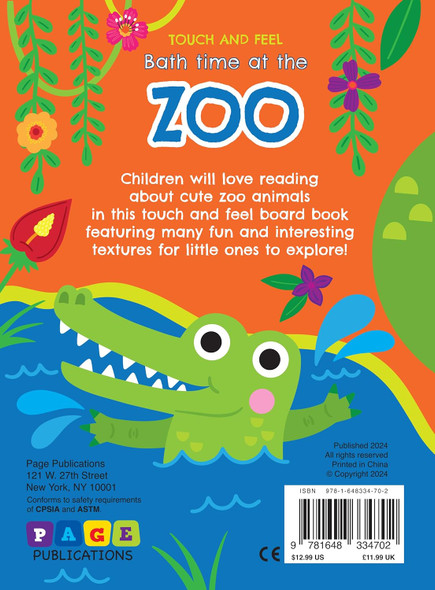 Bath Time at the Zoo: Touch and Feel (Board Book)