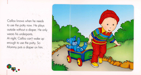 Caillou® No More Diapers: Step 2 (Padded Board Book)-Clearance Book/Non-Returnable