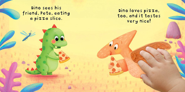 Dino Loves Pizza (Board Book)