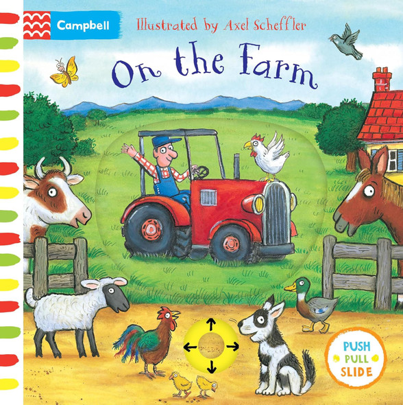 On The Farm: Push, Pull, Slide (Board Book)