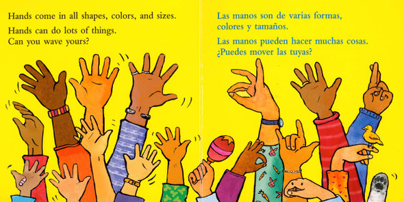 Hands Are Not for Hitting / Las manos no son para pegar (Spanish/English) (Board Book)-Clearance Book/Non-Returnable