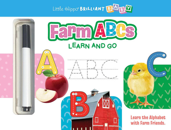 Learn & Go: Farm ABCs (Board Book)-Clearance Book/Non-Returnable