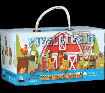 Farm: 26 Piece Puzzle Train (6-Inch Puzzle Pieces)