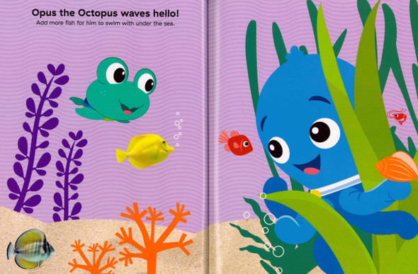 In the Ocean!  Baby Einstein Reusable Sticker Book (Paperback)