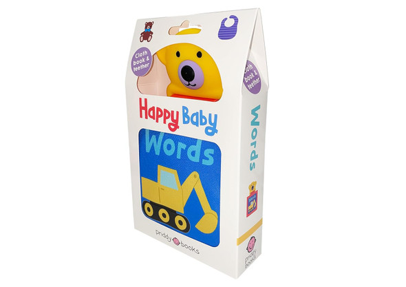 Words: Happy Baby (Cloth Book & Teether)