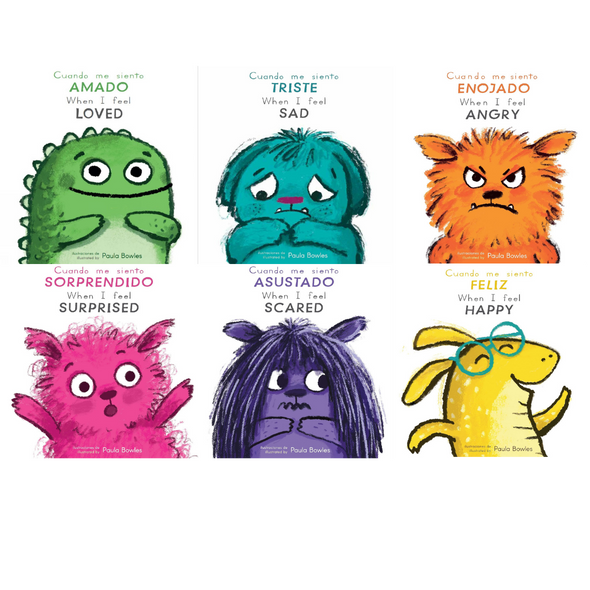 When I Feel.. Emotions Set of 6 (Spanish/English) (Board Book)*