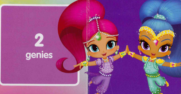 1, 2, 3 Shimmer and Shine (Chunky Board Book) SIZE IS 2.8 x 2.8 inches