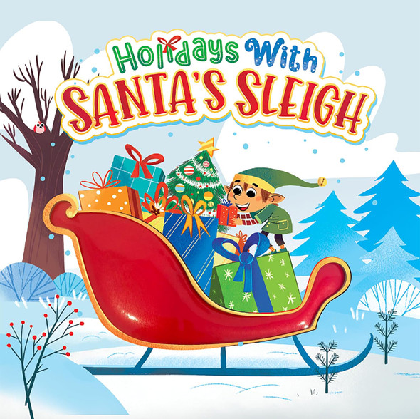 Holidays with Santa's Sleigh (Board Book)