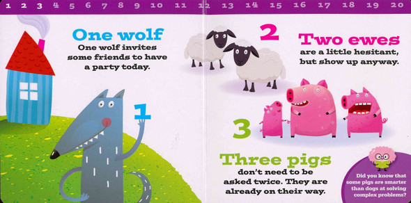 Learning How to Count with Animals: 1 of Me, 2 of Ewes, and 3 Pigs! (Board Book)*