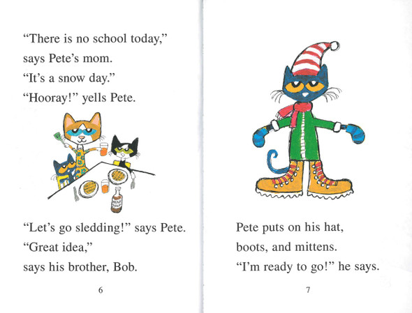 Pete the Cat Snow Daze: My First Shared Reading (Paperback)