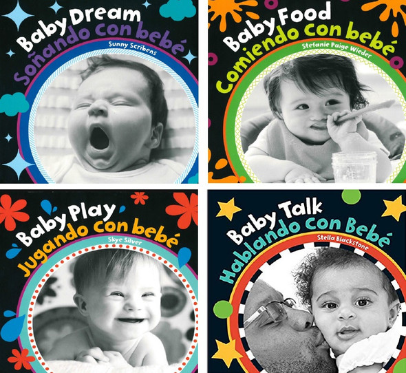 Baby's Day High Contrast Set of 4 (Spanish/English) (Board Book)