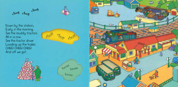 Down By the Station (Paperback w/ CD)* - Books By The Bushel