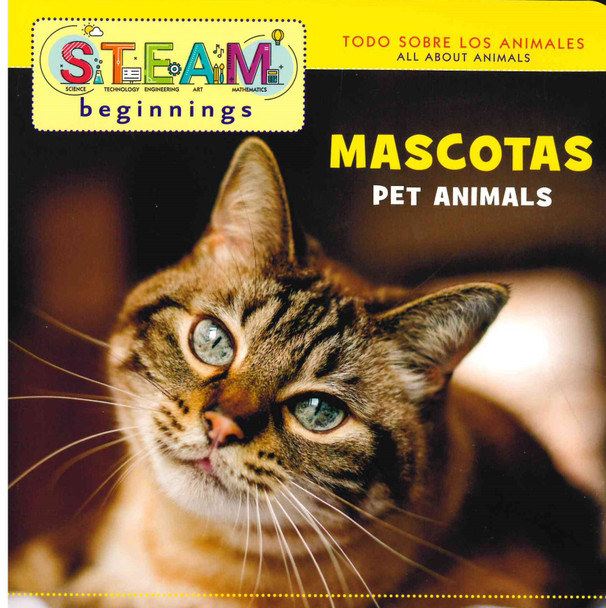 Pet Animals (Spanish/English) STEAM Beginnings (Board Book)