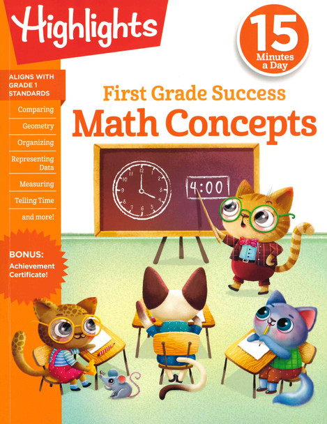 Math Concepts: Highlights First Grade Success (Paperback)