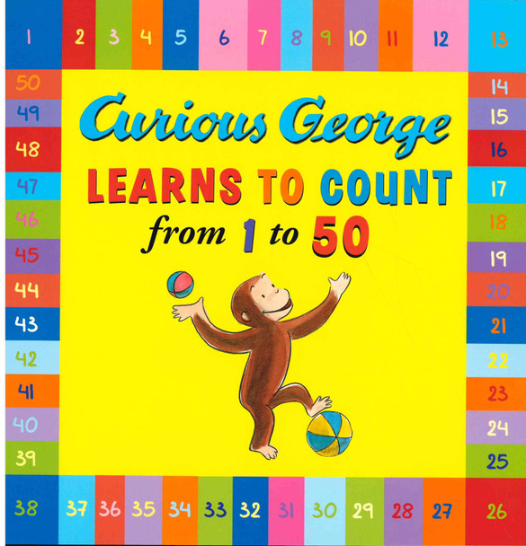 Curious George Learns to Count from 1 to 50 (Paperback)