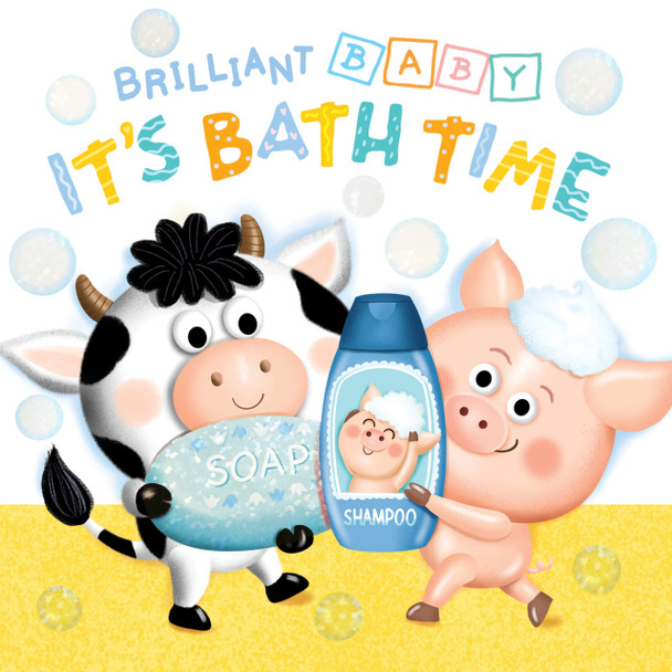 It's Bath Time: Brilliant Baby (Padded Board Book)-Clearance Book/Non-Returnable