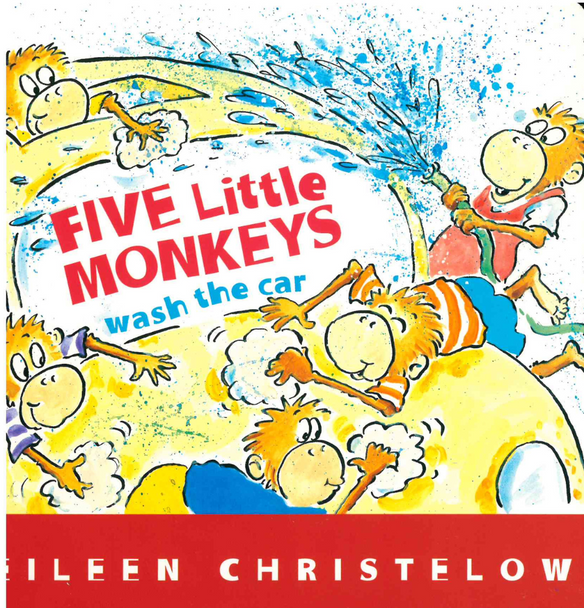 Five Little Monkeys Wash the Car (Board Book)