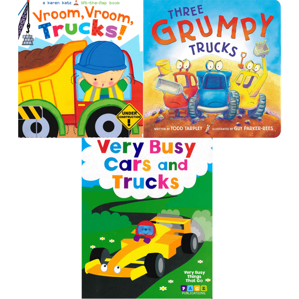 Busy Trucks Set of 3 (Board Book)