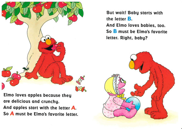Elmo's ABC Book (Board Book) - Books By The Bushel