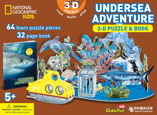 Undersea Adventure 3-D Puzzle & Book (Paperback)