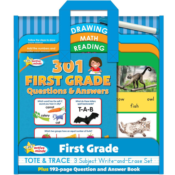 First Grade: Tote & Trace 3 Subject Write and Erase Set