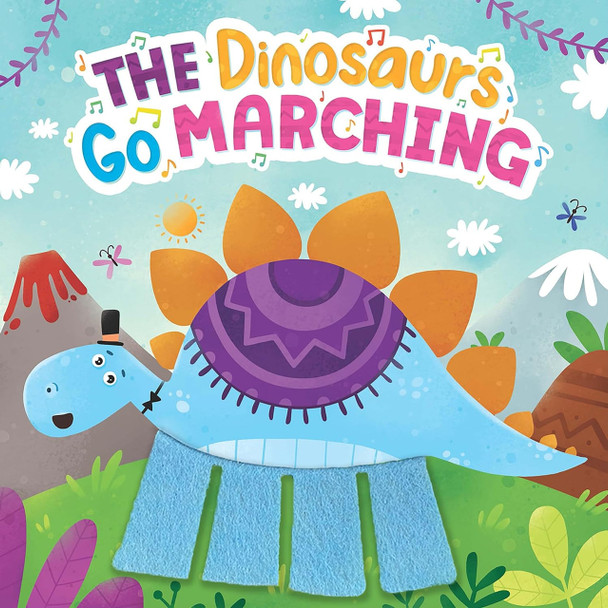 The Dinosaurs Go Marching (Board Book)-Clearance Book/Non-Returnable
