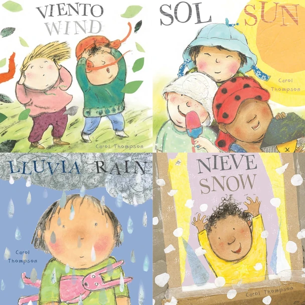 Whatever the Weather Set of 4 (Spanish/English) (Board Book)*