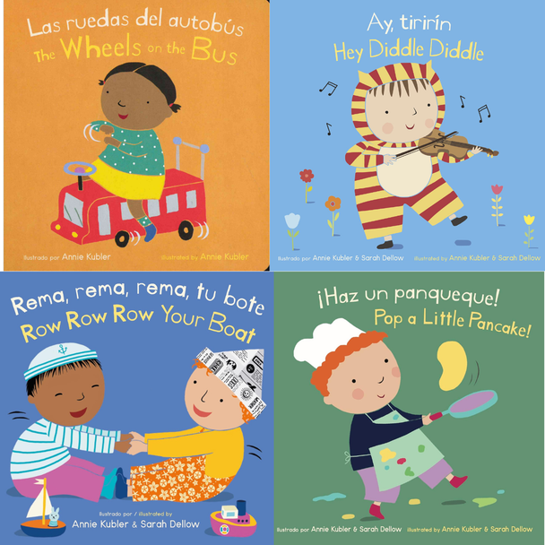Nursery Rhymes Set of 4 (Spanish/English) (Board Book)*