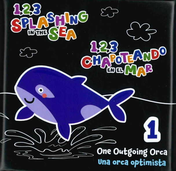 1,2,3 Splashing in the Sea (Spanish/English) (Bath Book)-Clearance Book/Non-Returnable