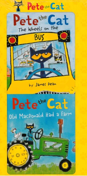 Pete the Cat Set of 2 (Board Book)