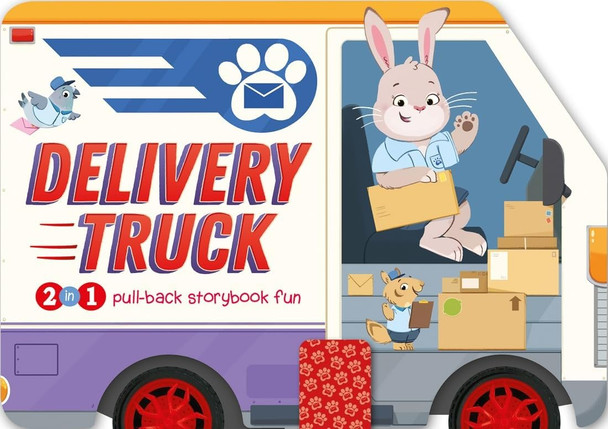 Delivery Truck: 2in1 Pull-Back Storybook Fun (Board Book)