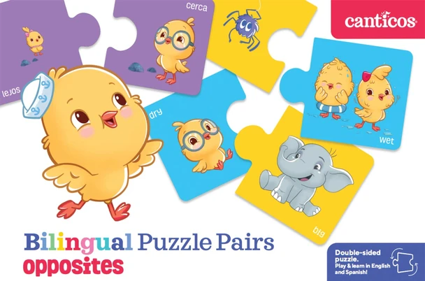 Opposites: Canticos Puzzle Pairs (Spanish/English)
