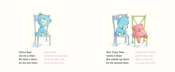 Bears on Chairs/Osos en Sillas (Spanish/English) (Paperback)-Clearance Book/Non-Returnable