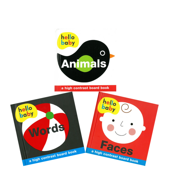 Hello Baby!  High Contrast Set of 3 (Board Book)