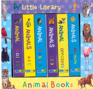 Library Animals Book Little Library Animal Books Set of 6 (Chunky Board Book) 3.5 x 3.5 ...