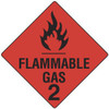 HAZCHEM-FLAMMABLE GAS SIGN/WKSHOP