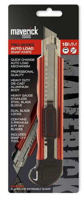 Heavy Duty Auto Lock Knife 18mm