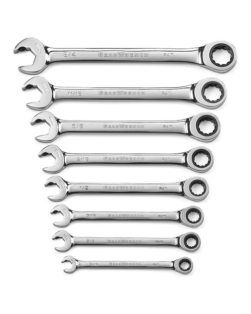 8PC SAE RATCHETING OPEN END SET