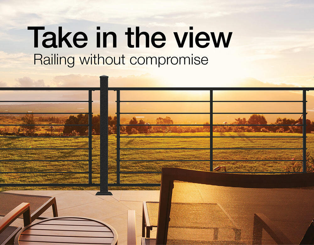 Horizontal Deck Railing by RDI – Modern Steel Railing System