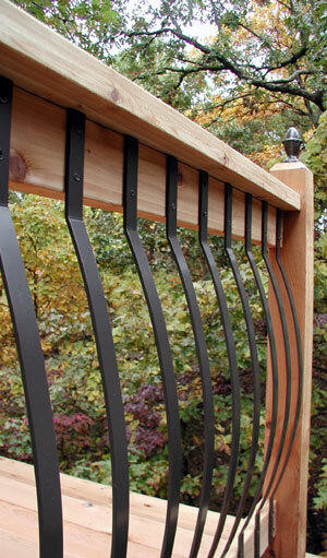Bow Style Aluminum Baluster | DeckExpressions