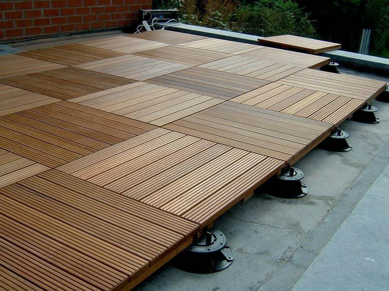 Bison wood deck tiles | Installs in a breeze | DeckExpressions