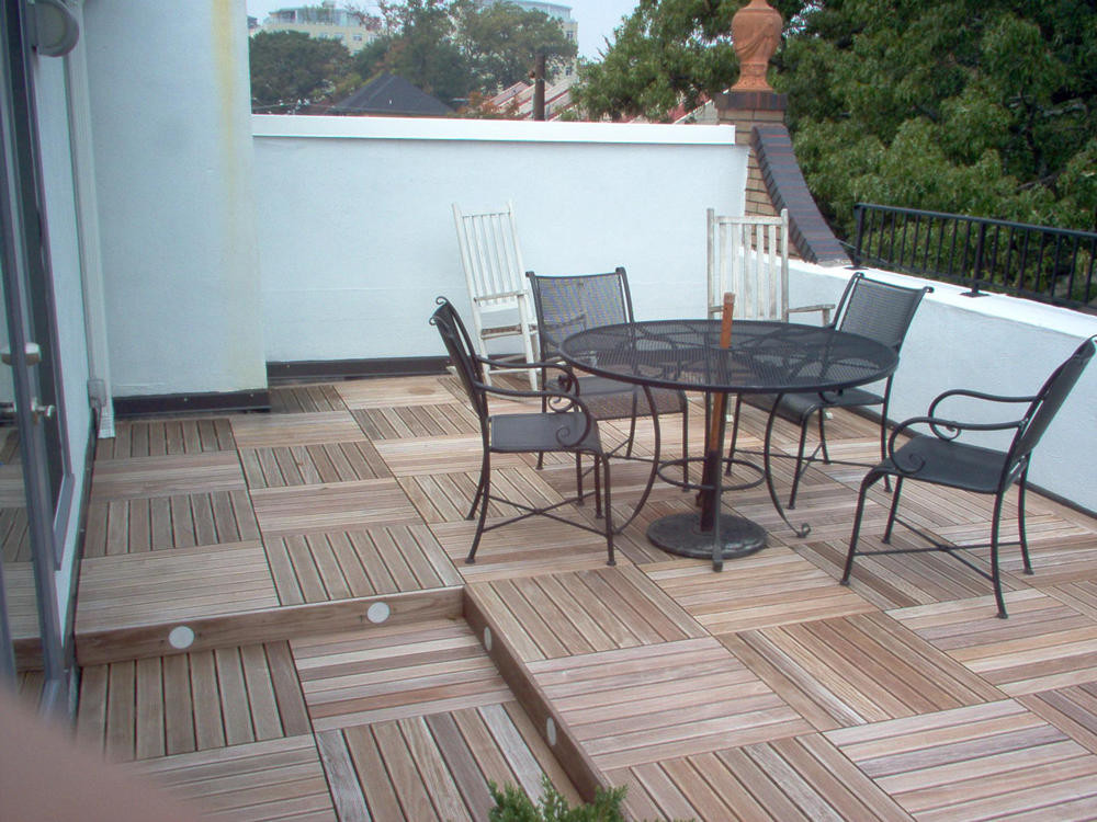 Bison wood deck tiles | Installs in a breeze | DeckExpressions
