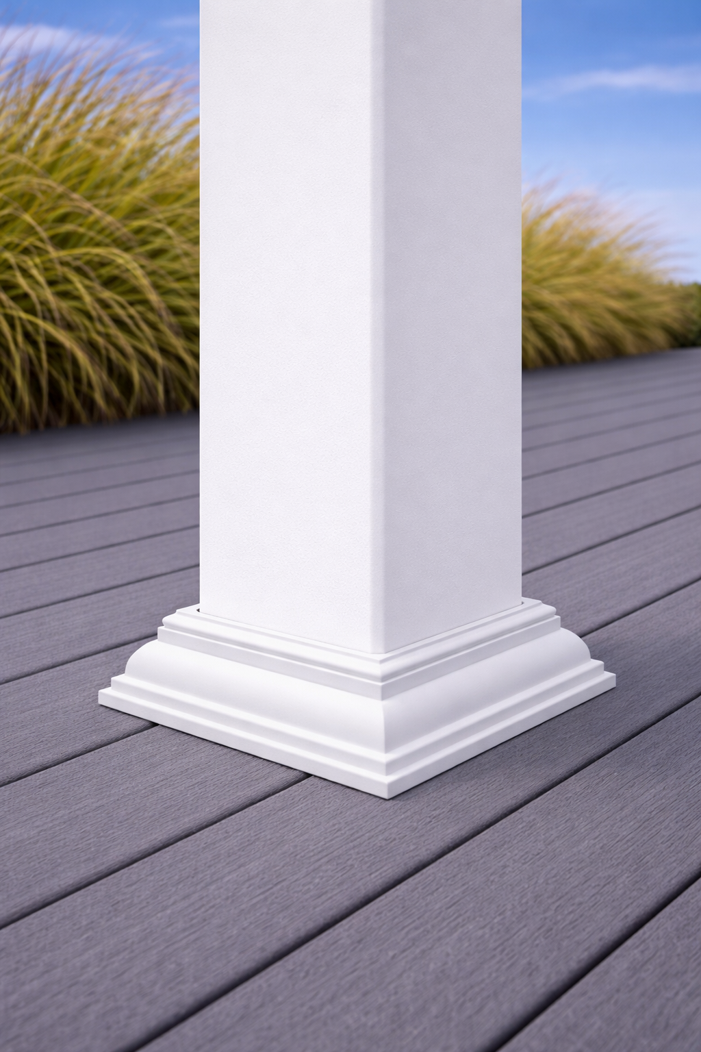 Vinyl Base Post Trim ~ Deck Expressions