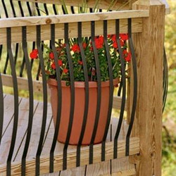 Deckorators Face Mount Arc Aluminum Balusters by Deckorators