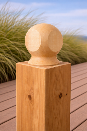 Cedar Cobblestone Finial