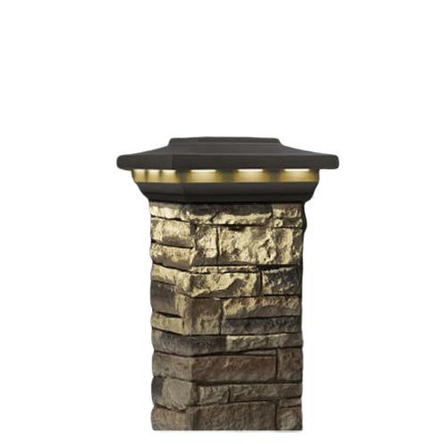 Deckorators Solar Stone Post Cover Post Cap by Deckorators