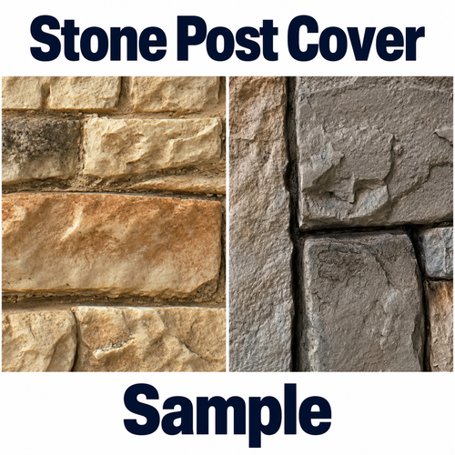 Stone Post Cover Samples