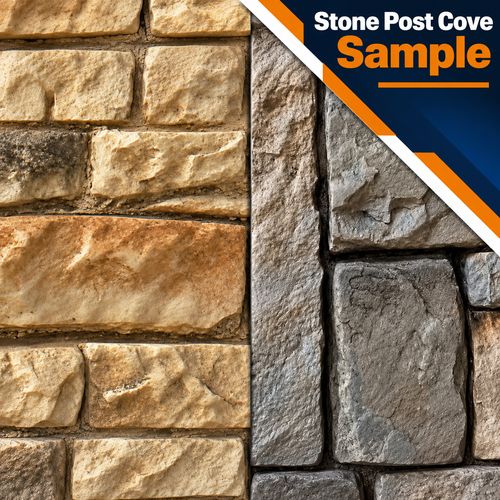 Stone Post Cover Samples